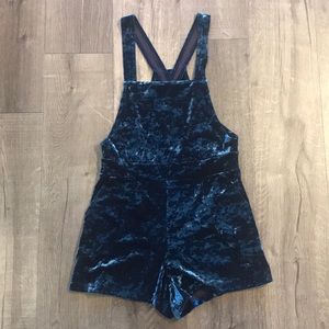 COPY - NWT Only Hearts Velvet Crush Overall Teddy
